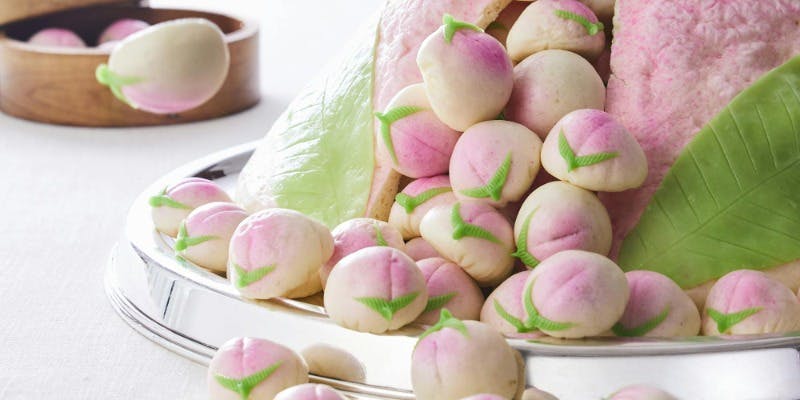 【フリードリンク付き個室プラン】前菜からデザートまで全6品＆フリードリンク＋お祝い用桃饅頭＋個室確約