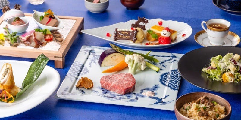 【Xmas2025】瑠璃／るり－神戸牛ロースや真鯛、クリスマス仕様の前菜、デザートなど