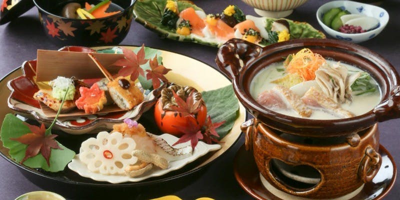 【高砂懐石】先付、お造り、煮物椀、八寸、強肴、デザートなど（個室確約）