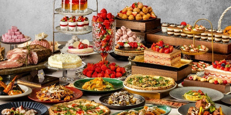 【冬ブッフェ】苺×チョコレートのデザートと旬のイタリアン約60種（平日）