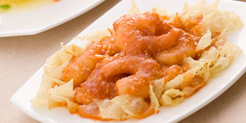 【梅蘭】ふかひれの煮込みを含むシェフ自慢のプリフィックス全7品のコース（テーブル席）