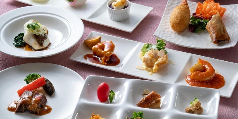 【平日限定】前菜9種、牛コラーゲン入りふかひれスープ、海老3種食べ比べなど全8品のプレミアムコース