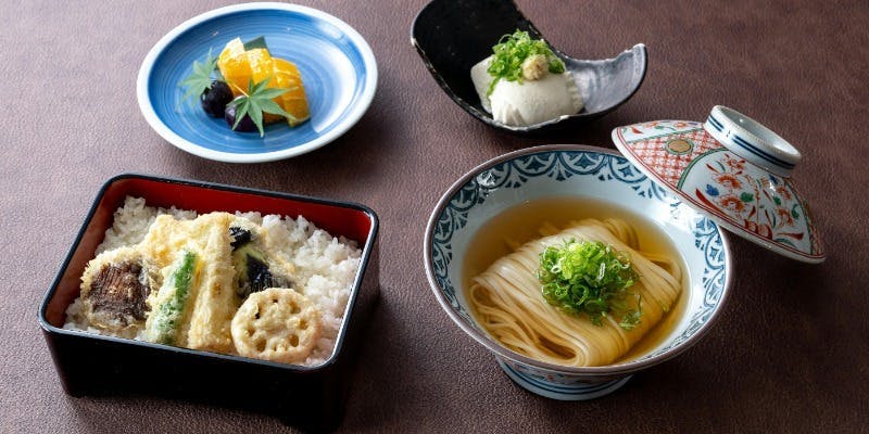 【ヴィーガンメニュー】前菜、野菜天丼など全4品/Vegan Menu