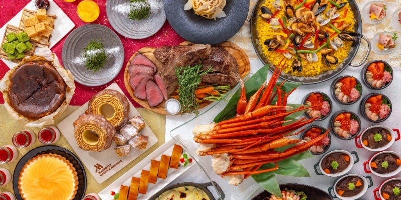 【12/31～1/4  ディナー ～ 新春プレミアムブッフェ ～】＋2時間飲み放題（120分2部制）