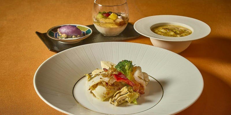 【黄金桂】ふかひれや海鮮＆黒毛和牛など全8品 