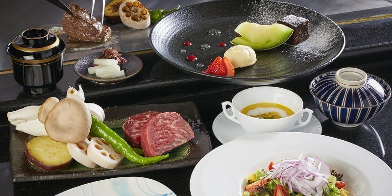 鉄板焼 みなみ／スイスホテル南海大阪 【DELUXE LUNCH】国産F1牛