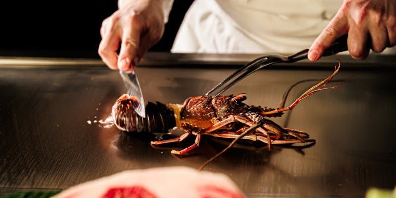 【ペアディナー】鮑と伊勢海老　黒毛和牛フィレとロースの食べ比べ