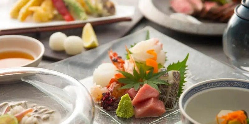 XEX WEST ＜和食＞【特別会席】寿司三貫、旬の前菜、天麩羅