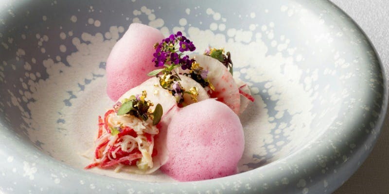 【Allianceの前菜チョイス 】全6品＋乾杯シャンパーニュ含む ワインペアリング グラス計4杯付き