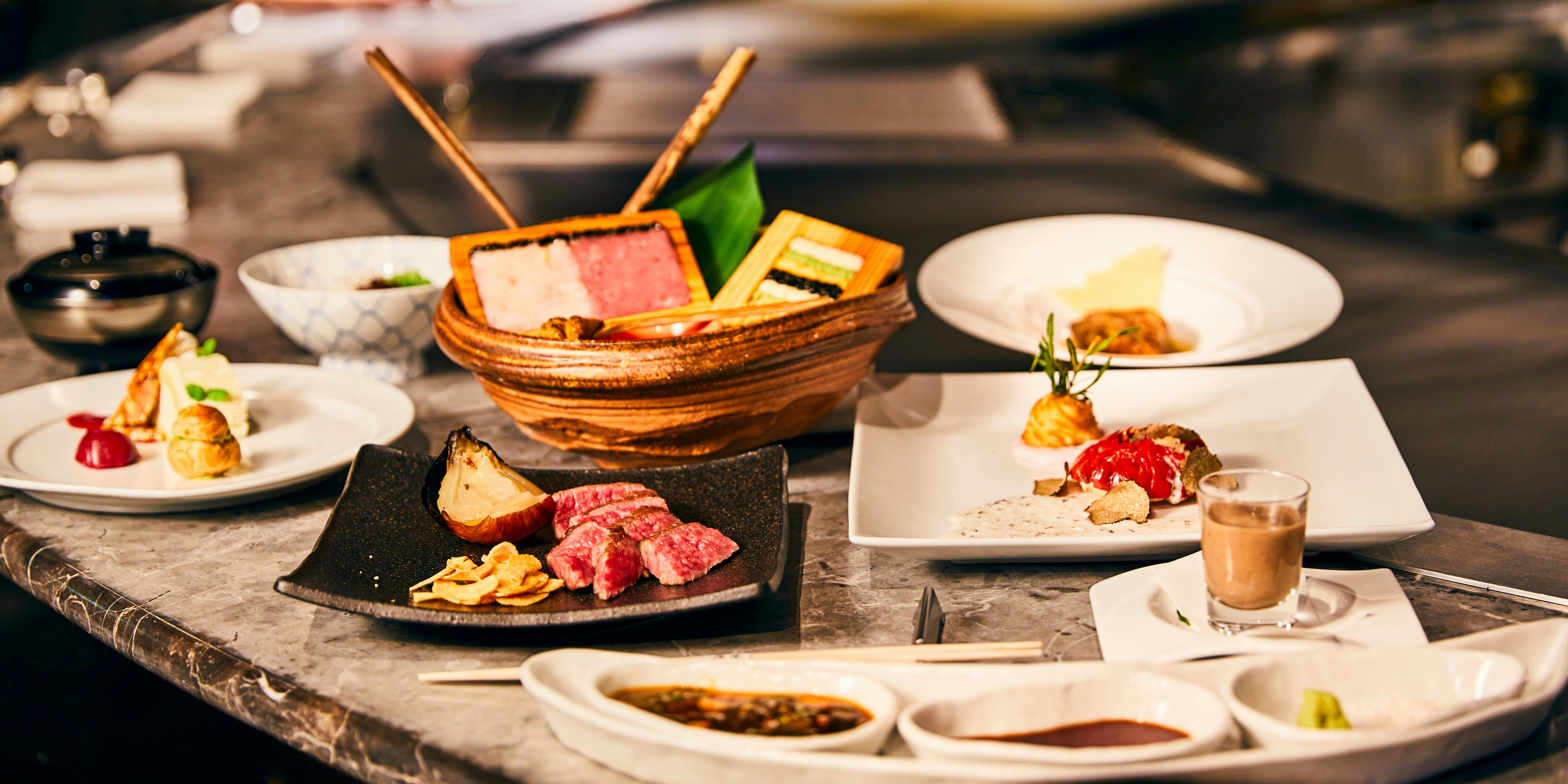 atelier 森本 XEX トロのタルタル・フォアグラ・鮮魚 等（atelier