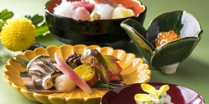 季節の味覚会席“山吹”　＋選べる乾杯ドリンク付き