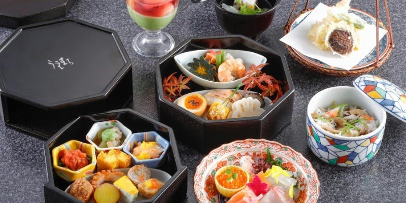 【旬彩弁当】造り、天ぷらなど全6品＋ワンドリンク（～12/31）