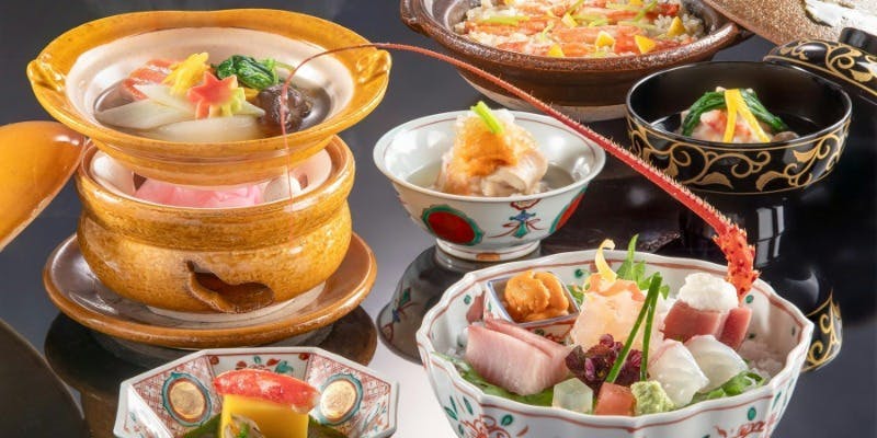【さざんか】厳選した食材を使用した会席料理＋半個室確約