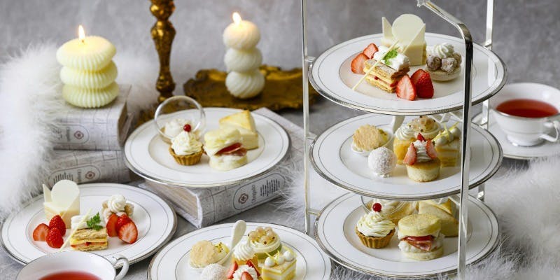 ホワイトアフタヌーンティーセット