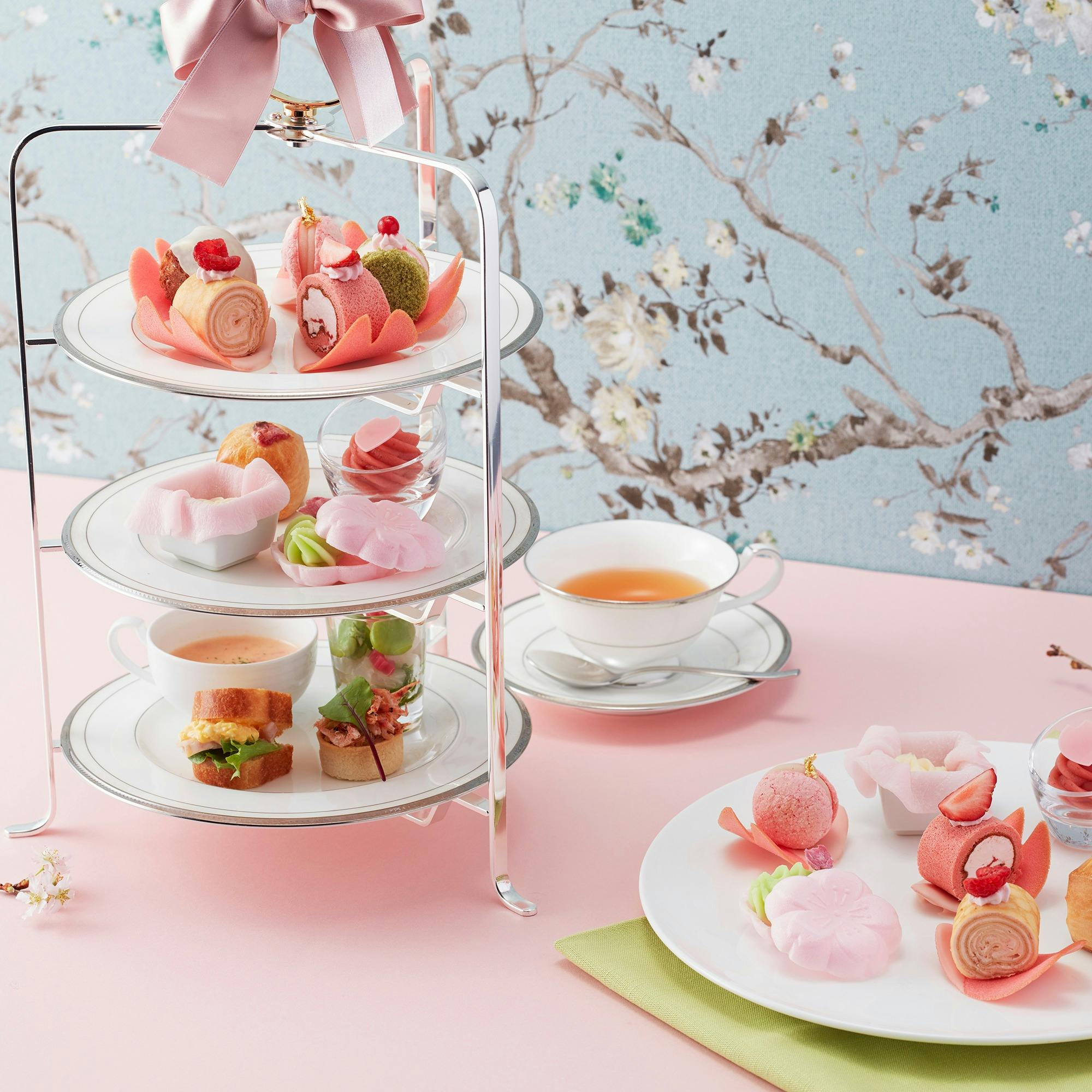 The Lobby Cafe グランドニッコー東京 台場 桜ピンクがテーマ アフタヌーンティー ティー プラン メニュー 一休 Comレストラン
