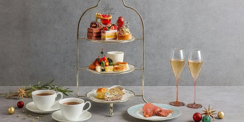 【Xmas2025】【アフタヌーンティーセット】クリスマス＋スパークリングワインとティーブッフェ（平日）