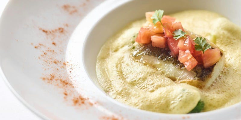 【MENU DEJEUNER（B）】前菜、魚料理、肉料理、デザート　全4品