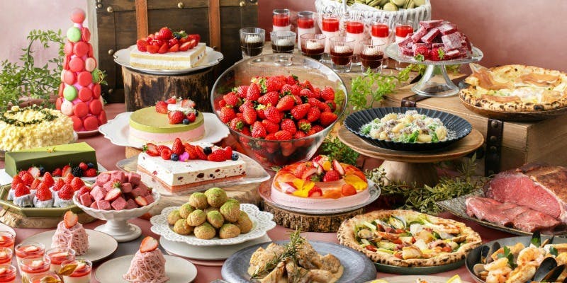 XEX 日本橋 【春ブッフェ】フレッシュ苺とストロベリースイーツや旬の