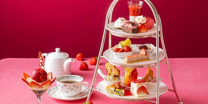 【いちごアフタヌーンティー】＋約21種類の珈琲紅茶おかわり自由