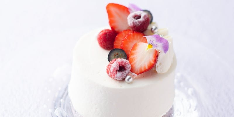 【記念日プラン】選べるメインのハーフコース＋アニバーサリーケーキ