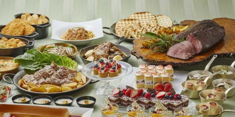 1/4限定ディナーブッフェ　ローストビーフやグリルポークなど＋時間無制限