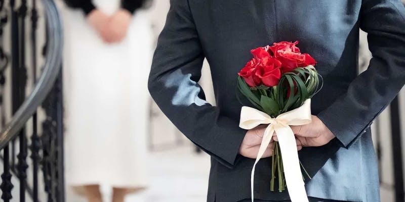 【プロポーズプラン】モダンプロヴァンス7品＋花束＋乾杯酒（1日1組限定）