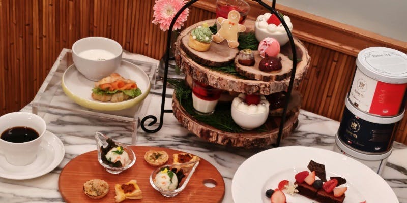 【Xmas Afternoon Tea ＆ KUSMI TEA 】エリゼ宮シリーズ   ＋カフェフリー