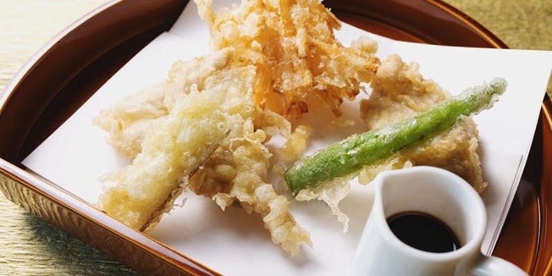 八窓庵プリフィックスコース（11/1から12/28）（メイン 1. 九州鶏肉　とり天　冬の根菜色々）