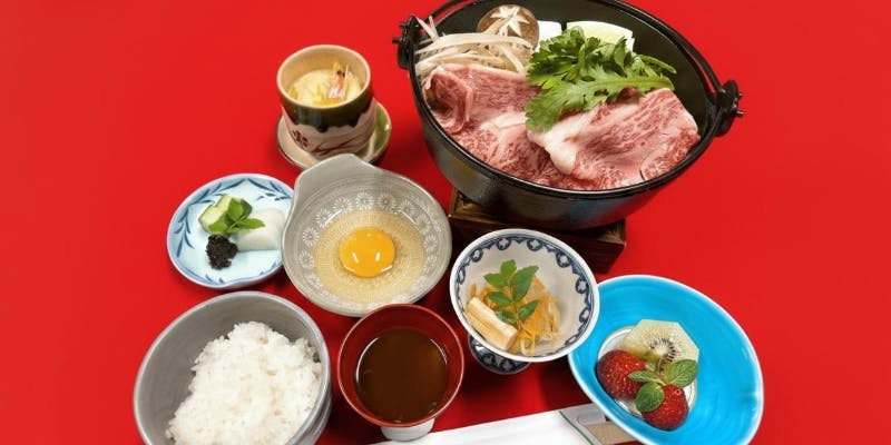 すきやき御膳（館内でのお食事）
