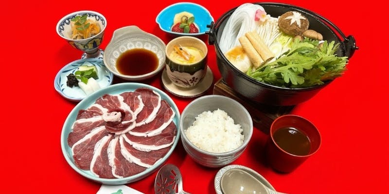 牡丹鍋御膳（館内でのお食事）