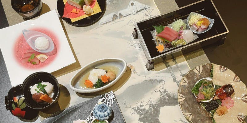 【大江会席】季節の前菜、お造り、焼き物など全7品（7/1～）