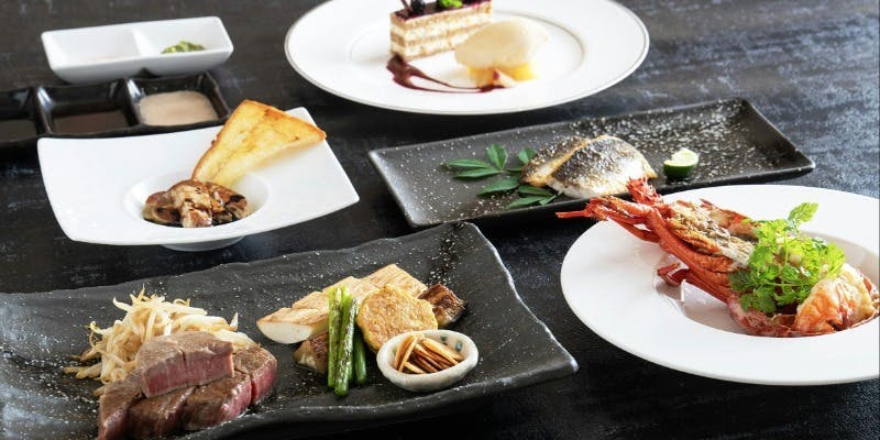 【極味】フォワグラやイセエビを使用したスペシャルコース！全7品＋1ドリンク付き