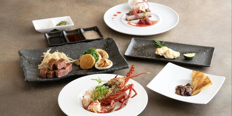 【極味】フォワグラやイセエビを使用したスペシャルコース！全7品＋1ドリンク付き