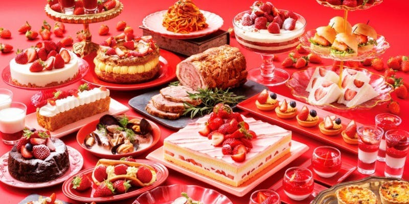 【土日祝・いちごスイーツ＆ランチビュッフェ】＋【13：30入店限定・早割】（1/15～）