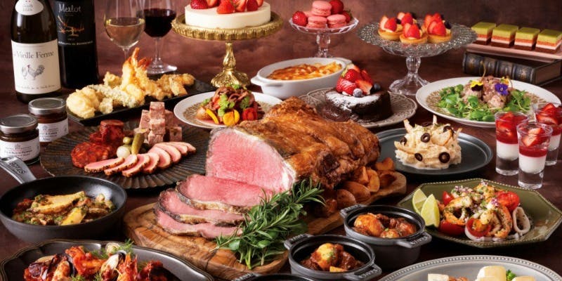 【土日祝・冬のごちそうディナービュッフェ】＋フリードリンク（1/17～）