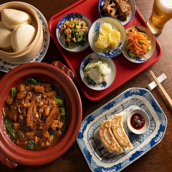 Chinese 青菜 チャイニーズ チンツァイ 人気メニューコース 海鮮 お肉料理 肥肥餃子 前菜 炒飯など全7品 スパークリング等2時間飲み放題 ディナー プラン メニュー 一休 Comレストラン