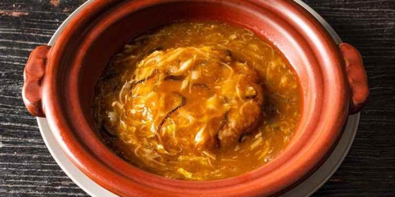 【お昼の家常菜コース】前菜盛合せ、点心、肉・魚料理、ふかひれ（ほぐし）御飯など