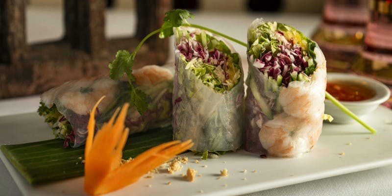 【アジアン点心コース】5種の点心、前菜、肉料理・魚料理、フォーなど＋お料理のみ（※大皿での提供）