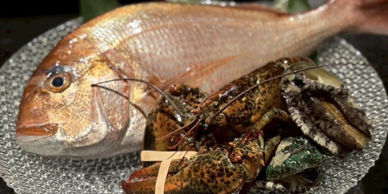 【華】ーHANAー 活鮑や山形牛サーロイン鉄板焼＋1杯スパークリングワイン付き