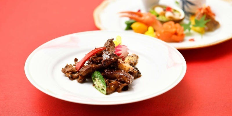 【翡翠】状元特製フカヒレ姿の煮込み 北京ダックなど全9品