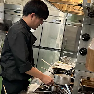 シェフの自由な発想で展開するコース料理