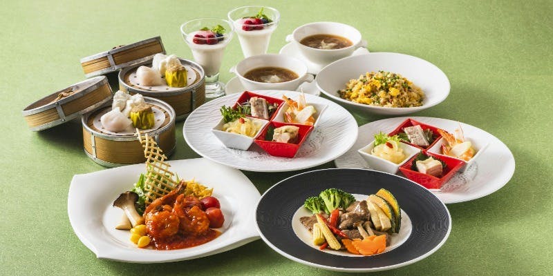 【金蓮】前菜4種、ふかひれスープ、牛肉のメイン 料理＆魚介 など堪能！全7品