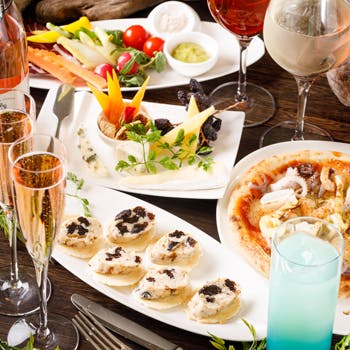 トラックス 第一ホテル東京 人気プラン最安値 女子会限定 スパークリングワインを含む30種類以上の飲み放題 選べるフード1品付き ディナー プラン メニュー 一休 Comレストラン