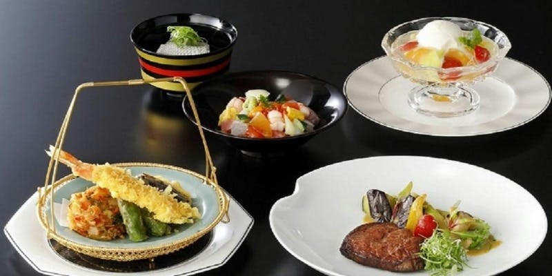 【KATO’S御膳】天婦羅盛り合わせ、国産牛フィレステーキ、ばらちらし寿司などスイーツ含む贅沢御膳