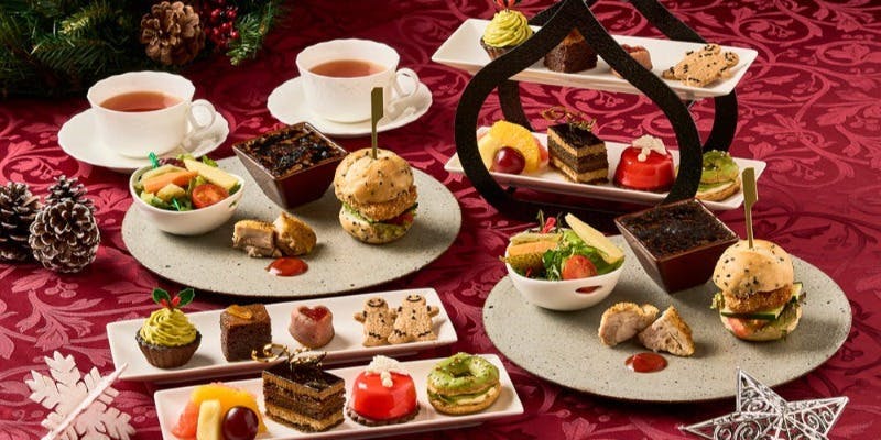 クリスマスアフタヌーンティーセット　カフェフリーフロー付＋スパークリング含む1ドリンク