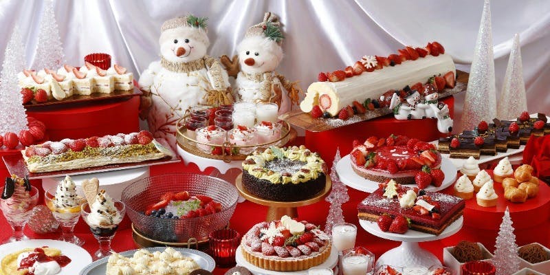 【Xmas2025】ストロベリー スイーツブッフェ ～スノーマンワンダーランド～＋乾杯酒（土日）