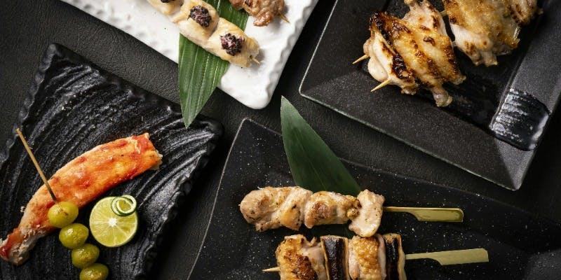 焼たらば蟹と地鶏のコース＋選べるワンドリンク