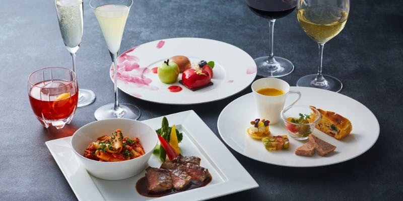 【シュプレーム】2.5時間飲み放題付き！シェフ自慢の牛サーロインステーキも楽しめるプラン＋飲み放題付き