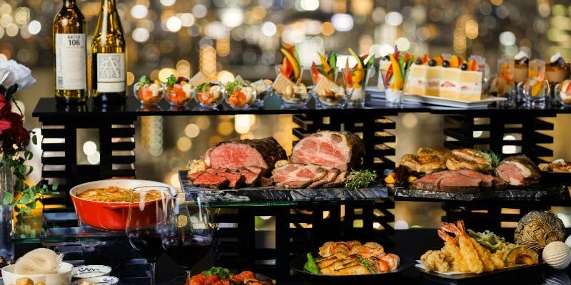 圧倒的な眺望と武藏自慢のグリル料理など約100種ブッフェ＋ソフトドリンクバー付き（12/29～31）