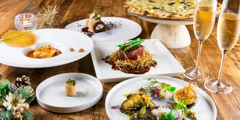 【Xmas2025】トリュフ、フォアグラなど贅を尽くした雅なXmasディナーコース